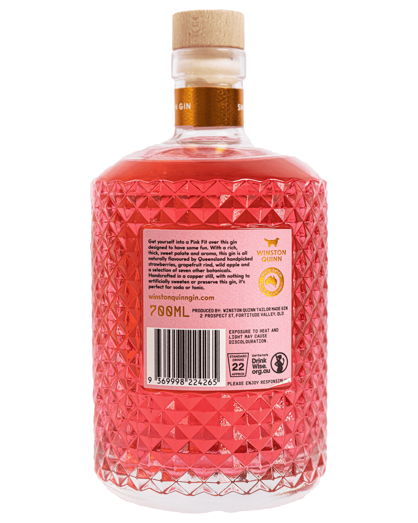 Winston Quinn Gin Pink Fit 700ml Unbeatable Prices Buy Online Best Deals With Delivery Dan