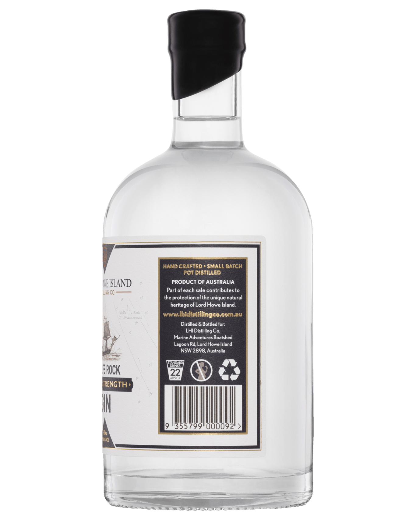 Buy Lord Howe Island Distilling Co. Wolfe Rock Navy Strength Gin 500ml