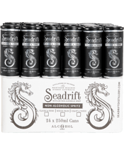  Seadrift Classic & Tonic<br>Non-alcoholic... 24 x 250mL Seadrift Classic Non-Alcoholic Spritz is distilled in small batch copper stills. The drink opens with the bright flavour of real quinine and coriander with a deep citrus back note of kaffir lime leaves, finishing with a hint of tarragon and locally foraged seaweed. Its the perfect BBQ spritzer that you can sip all day and still enjoy the sunshine!