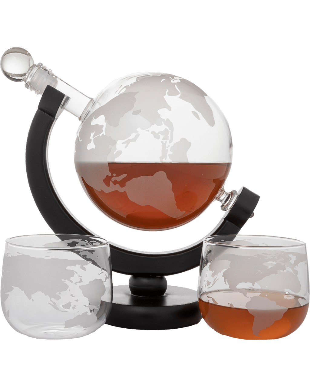 Buy Refinery Whiskey Decanter Globe And Glass 2pc Online (Lowest Price