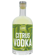  Luxe Spirit Co. Citrus Vodka<br>500ml  500ML Luxe Spirit Co.'s Citrus Infused Vodka presents a 500ml bottle of sunshine, blending premium vodka with the zest of lemons, limes, and oranges. This vibrant infusion offers a crisp, refreshing taste, perfect for sipping or elevating cocktails. Enjoy a burst of citrus elegance in every pour, making any moment a luxurious celebration.<br>Volume: 500ml, 38% Alcohol, Approx. 16 Standard Drinks.
