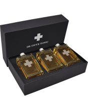  Dr Onyx Tonic Whisky Gift<br>Box Set 100ml  100ML Whisky Gift Box Set<br>Presenting our elite Scotch whisky gift box set, where tradition meets unparalleled quality. Encased in a beautifully crafted, opulent box are three bottles of our most distinguished Scotch whiskies, each bearing the hallmark of meticulous distillation and aging.<br>Every sip unveils the rich tapestry of flavors and aromas, a testament to our unwavering commitment to excellence. These high-end spirits, rooted in age-old traditions, offer aficionados a chance to savor the d