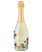  Allegra Prosecco  750ML This sparkling gem delights the senses with its pale straw colour, reminiscent of sun-kissed vineyards that bask in the Australian sunshine. As you take your first sip, the lively palate greets you with a refreshing burst of crispness. Flavours of ripe peaches and subtle floral notes dance on the taste buds.