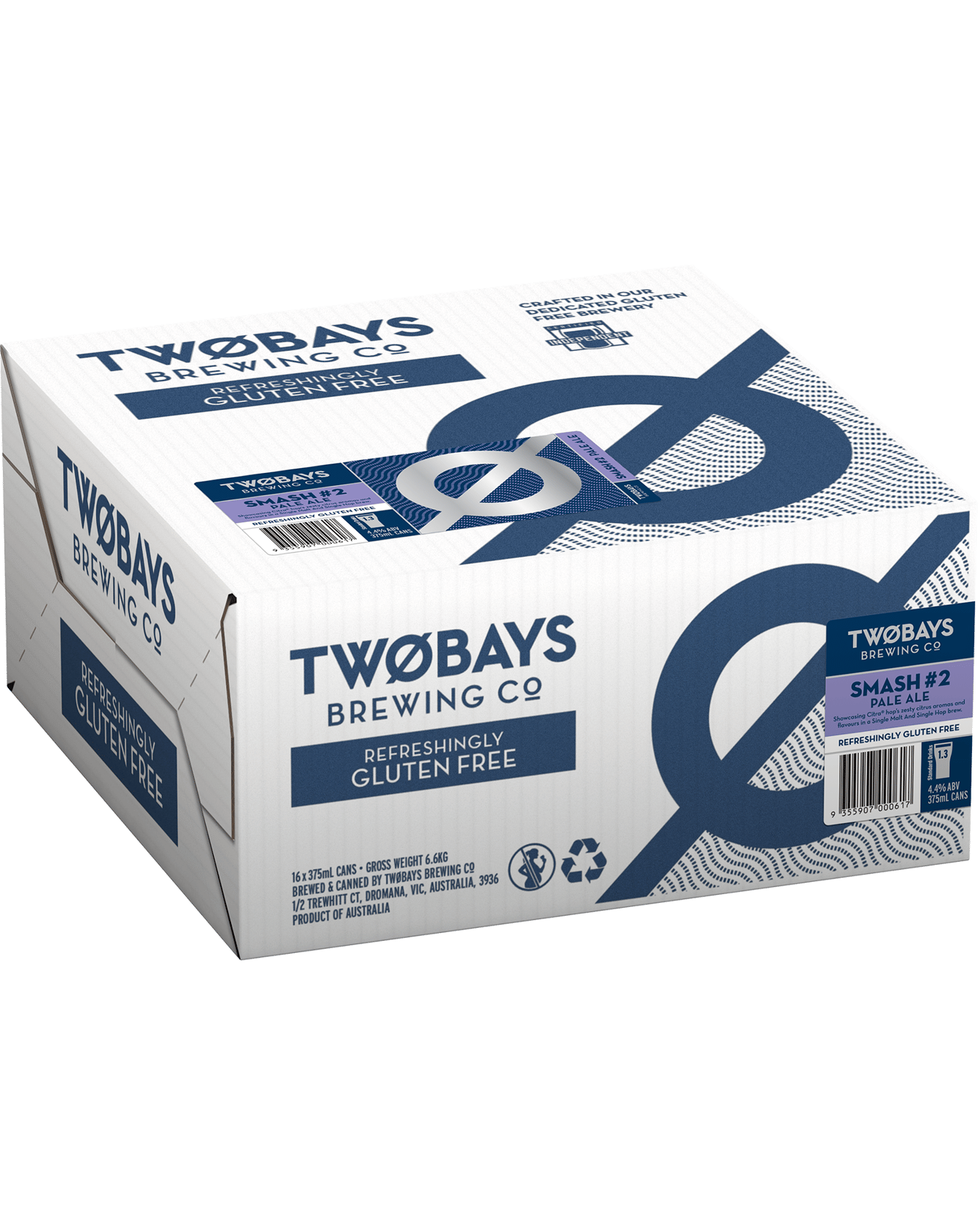 Buy Two Bays Brewing Co. Gluten Free Smash 2 Pale Ale Can 375ml Online