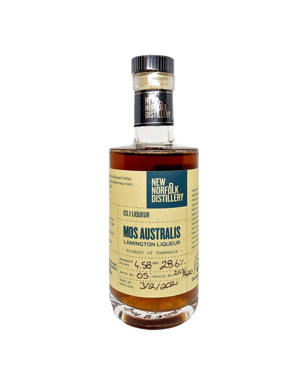 Buy New Norfolk Distillery Mos Australis Lamington Liqueur 200ml Online
