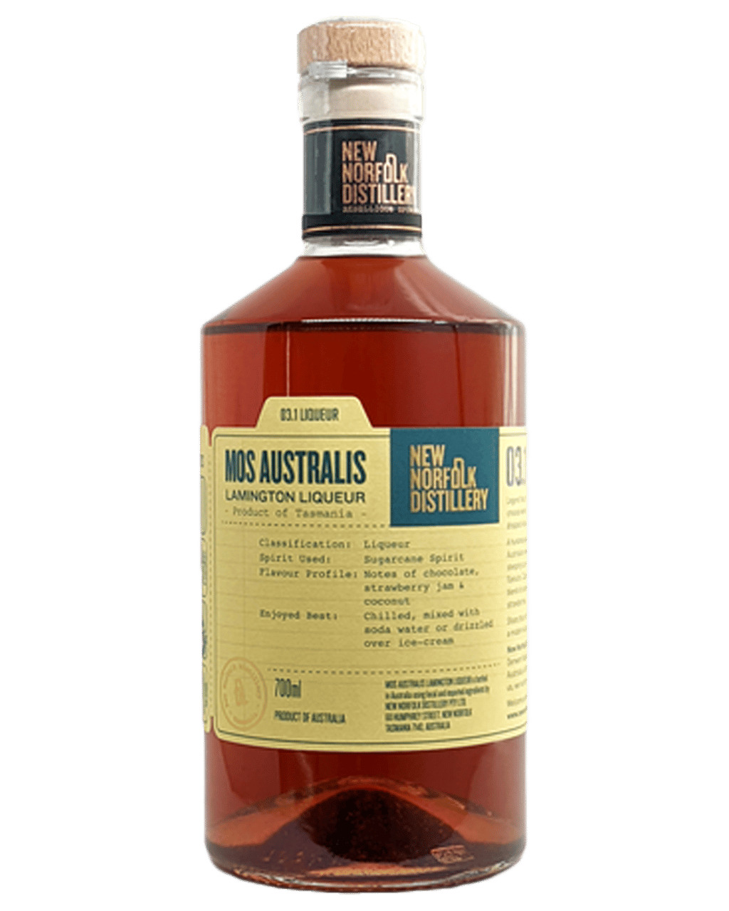 Buy New Norfolk Distillery Mos Australis Lamington Liqueur 700ml Online