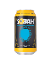 Sobah Lemon Aspen Pilsner<br>375ml 375ML A light, floral Czech-style lager, delicately infused with Australian lemon aspen and pleasant hints of grapefruit and lychee flavours.Perfect with any light meal!