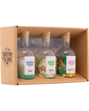 Sunshine & Sons Original<br>Triple Pack Gift... 600mL ORIGINAL TRIPLE PACK · A little bit of sunshine for your friends and family. Or just you! It's our pleasure. Pineapple Parfait Gin A contemporary tropical fruit salad gin packed with flavour that tastes like a holiday. 200ML 38% Original Dry Gin A traditional dry gin with native Australian botanicals and an ability to put stuff off until tomorrow. 200ML 43% Original Vodka A pure, clear, volcanic rock-filtered vodka with a short memory for bad days. 200ML 43%