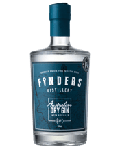  Finders Distillery<br>Australian Dry Gin... 700mL Our&nbsp;Australian Dry Gin is distilled in small batches using 100% Australian wheat spirit and a recipe of nine botanicals. Juniper forward, it features a combination of&nbsp;orange peel and chamomile to create a delicate floral sweetness. While native gum and wattle seed build a beautifully complex, yet smooth mouth feel.&nbsp;Our Australian Dry Gin can be sipped neat or savoured in your favourite gin cocktail. Enjoy our take on a classic.