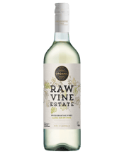  Raw Vine Estate Organic &<br>Preservative Free... 750mL This 2021 Classic Semi Dry White comes from the popular Vermentino grape and is pale straw in colour with lifted flowery aromas. The vibrant flavours of grapefruit and lime juice indulge the palate. The wine finishes with crisp semi-dry acidity and lasting length. Pairs well with fresh crisp salad, tapas and grilled seafood.