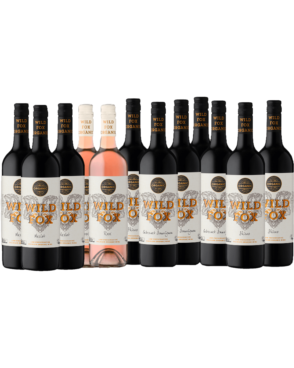 Buy Wild Fox Organic And Vegan Mixed 12 Pack Of Red And Rose Wines Online