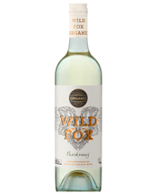  Wild Fox Organic Riverland<br>Chardonnay 2022  750ML A bouquet of lifted ripe stonefruit characters with white peach and nectarine. Stone fruit and lively citrus characters give this wine a lovely palate complemeted by vanilla oak and a tight acid structure providing backbone and length.