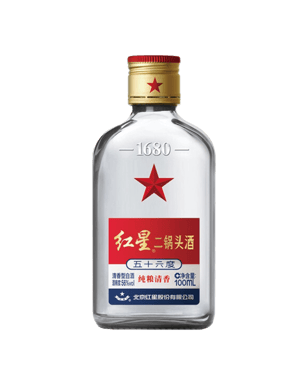 Buy Red Star Erguotou Baijiu 56% 100ml Online (Low Prices) from Dan ...