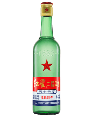 Alcool de Sorgho (Er Guo Tou) Red Star 100ml 56%