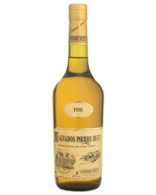  Calvados Pierre Huet Fine 2<br>To 3 Years 40%... 700mL Certification: Calvados Pays d'Auge (Certified Designation of Origin) Ageing: Between 2 and 3 years in oak barrels Tasting: First smell: newly picked apples cooked in butter – followed by refreshing hints of mint. After several minutes, frank apple aroma. Serving suggestion: Fruity alcohol particularly recommended to strong « eaux de vie » lovers. - Used as a basis for cocktails. - Used forculinary preparations requiring an aromatic power and a high content in alcohol (flambéing, sauces...) - Se