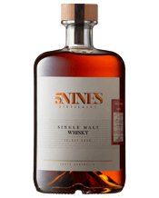 5nines Distilling Single<br>Malt Whisky -... 700mL We have selected the best of the best to be bottled into the Select Single Cask Series. This whisky is bottled from a single cask, only Mt Lofty Spring water added to bring it down to its optimal drinking strength.