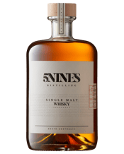 5nines Distilling 5nines<br>Distilling -... 700mL After several years of carefully nurturing in casks, we are delighted to announce the first Single Malt Whisky releases. The vatted releases are a marriage of complementary casks to create a smooth and well rounded whisky. The whisky is never chill filtered or flocked to ensure a true depth of flavour. Cask Notes Casks: A marriage of casks 5ND028, 5ND050, 5ND053, 5ND119 Cask Size: 4 x 100 litres Oak: American Cask Provenance: Old Forester Bourbon and ex Scotch whisky Cooper: A Stiller & SA Coope