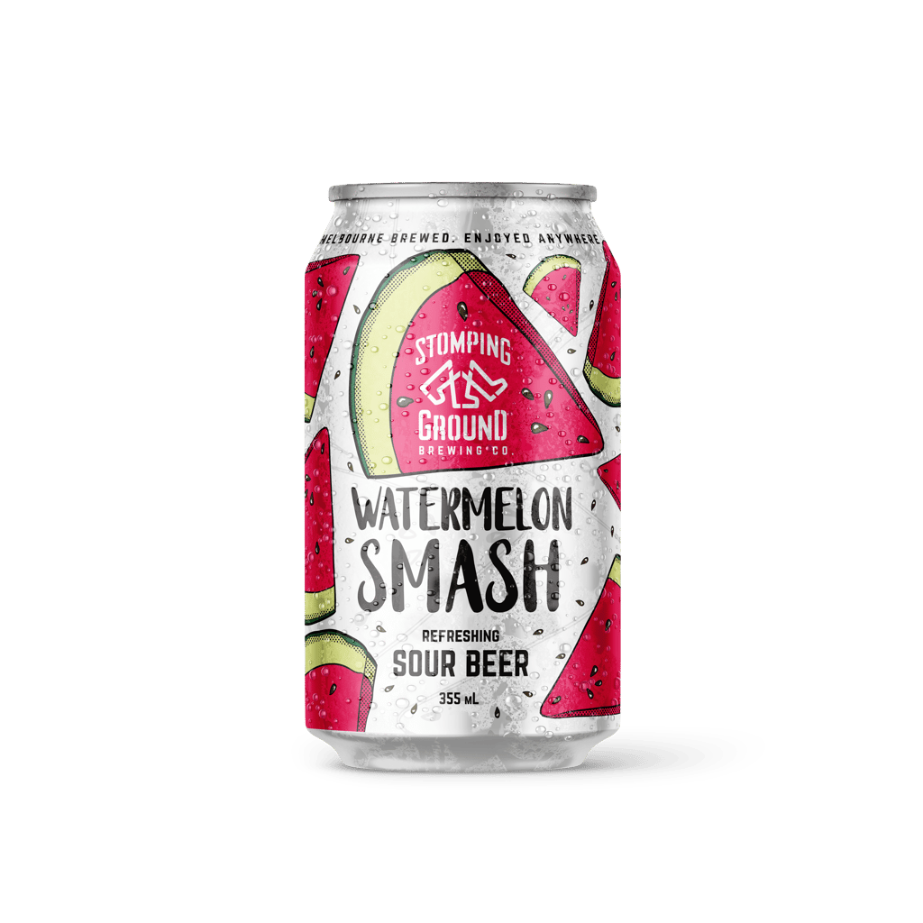 Stomping Ground Watermelon Smash Sour Beer Can 355ml - Boozy