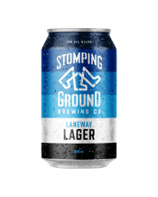  Stomping Ground Laneway<br>Lager Cans 355ml  355ML Named after Melbourne's famous laneways, this German-style lager first hits the pallet with malt-forward notes which are delicately balanced with herbal hops and a crisp, dry finish.