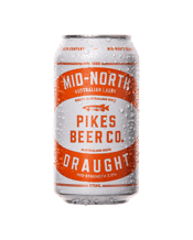  Pikes Beer Company Mid-north<br>Draught 375ml  375ML This mid-strength Aussie Lager has been brewed with ultimate refreshment in mind. Crisp, clean and undeniably Australian.