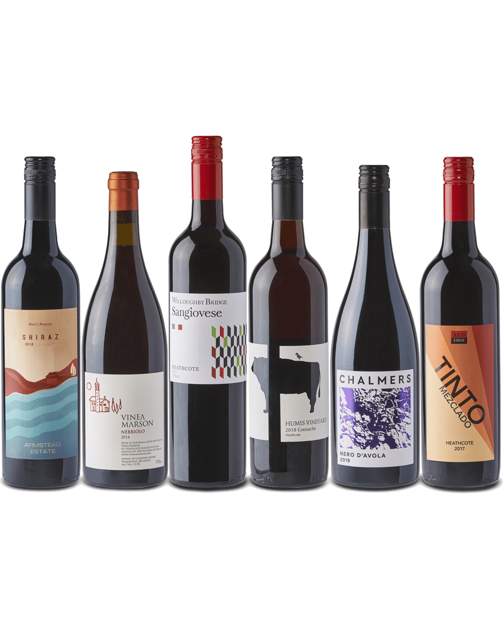 Buy The Heathcote 6 Emerging Red Varietal Pack Online (Lowest Price