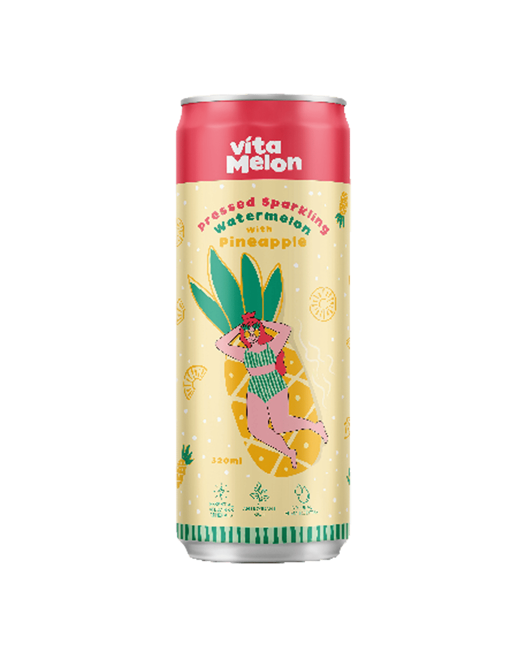 Buy Vitamelon Sparkling Watermelon And Pineapple Juice 320ml Online ...