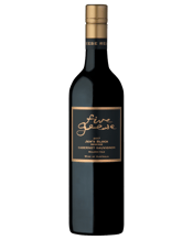  Five Geese Jen's Block<br>Reserve Cabernet... 750ML Hand picked, open-fermented and a meagre 10 days on skins, 24 months in (30% new) French oak. Soft, polished fashion. Cassis, green olive, verdant herb and a scrub of sage-laden tannins. Long and plush.