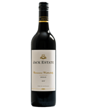  Jack Estate Coonawarra<br>Wrattonbully... 750ML This wine reflects this perfect synergistic combination of Coonawarra’s trademark finesse and elegance with Wrattonbully’s generosity and power.&nbsp;A medium bodied wine with dark berries meld with raspberry, fruitcake and a hint of vanilla. The wines rich fruit and spice is balanced with subtle oak, and velvety tannins, which combine to deliver an intense, yet elegant finish.