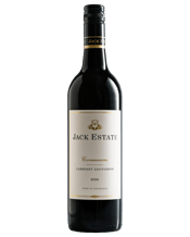  Jack Estate Coonawarra<br>Cabernet Sauvignon... 750ML The Jack Estate Cabernet Sauvignon is an ode to Coonawarra and the variety this region so proudly champions. Sourced from respected and passionate growers, the wine reflects the depth, structure, and elegance that define Coonawarra’s finest expressions.<br>An elegant and refined wine, displaying rich fruit flavours of blackcurrrant, blueberry, dark cherry and chocolate mint. Bright acidity elevates the smooth and supple tannins, which, alongside well-integrated cedar oak characters, provide this