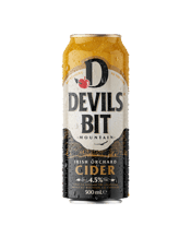 Devils Bit Mountain Irish<br>Orchard Apple... 500ML Reminiscent of Ireland’s past, mysterious &amp; folkloric. Stone’s throw outside Borrisoleigh is a mountain curiously named Devils Bit. Tipperary orchard-grown cider apples. Abundant natural water at Mountain peak’s foot. No artificial colour, sweetener, flavour. Medium-dry Irish cider. Naturally Gluten free.
