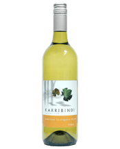  Karribindi Margaret River<br>Semillon Sauvignon... 750mL At KarriBindi we blend these two varieties such that every vintage produces the optimum balance of the unique natural flavours of each. A collage of lime, lemongrass and fresh white pear are layered on a generous creamy palate. The fruit flavours reflect the purity of Karridale Sauvignon and the Semillon fleshes out the mid palate and adds a depth of richness and volume. The wine finishes with finely balanced acidity and a lingering freshness.