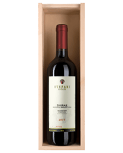  Stefani Estate Heathcote<br>Barrel Selection... 1500mL The fruit was hand harvested from the single vineyard site, at the foot of the MT Camel ranges, north of Heathcote. The rich red Cambrian soils provide optimum growing conditions for producing this premium wine. The fruit is selected from the higher slopes and crops are thinned prior to completion of veraison to give the fruit optimum flavour profile and tannin maturity on picking. The grapes were bunch sorted into open top fermenters and then hand plunged to aid a gentle tannin extraction. This