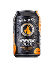 Harcourt Valley Brew Ginger<br>Kid Ginger Beer... 330mL The Ginger Kid Ginger Beer is made by two brothers, Kye and Quinn Livingstone. Quinn has a background in winemaking and uses this knowledge to make a ginger beer that is handcrafted in a similar fashion to wine. When making wine, winemakers aim to extract as much colour and flavour from the fruit as possible. This philosophy is applied to the ginger beer and the results are evident – a ginger beer that tastes like a ginger beer should – crisp, clean and full of strong ginger flavour!