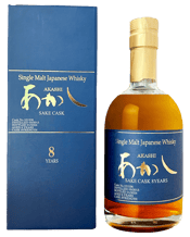  Akashi 8 Year Old Single<br>Malt Japanese... 500ML Distilled at the White Oak distillery in Hyogo, this release is part of the Akashi range that they produce. This expression was laid down to mature for eight years in sake casks before being bottled at 61% abv.<br />A unique and meticulously aged Japanese single malt whisky that brings together two beloved Japanese traditions: whisky production and sake craftsmanship. This exceptional whisky is the result of aging in casks that once held sake, adding a distinct layer of complexity and flavor to