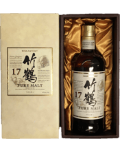  Nikka Whisky Taketsuru Pure<br>Malt 17 Year Old... 700ML Picture is for illustration purposes only. This product does not include a gift box. Masataka Taketsuru's passion took him to Scotland to learn the art of distilling. Returning to Japan, the father of Japanese whisky founded Japan's first malt distillery and carefully created a whisky with the very finest fragrance, body and taste.<br>The Nikka Taketsuru 17 is a blend of the two Nikka single malts and combines the strong character of Yoichi with the elegance and precision of Miyagikyo. Both masc