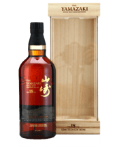 Yamazaki Single Malt 18 Year<br>Old Limited... 700ML Yamazaki 18 Year Old Limited Edition<br><br><br /><br />Suntory’s flagship distillery, Yamazaki was founded by Shinjiro Torii in 1923. The town of Yamazaki was chosen to be the site of Japan’s first commercial distillery due to its very ‘Scottish’ climate, and wi
