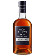  Chief's Son 900 Standard<br>Cask Strength 60%... 700mL Appearance: Oloroso, brilliant clarity, 8/10 viscosity. Nose: Big baked stone fruits and dark vanilla, old oaked sherry, and warm caramel with crisp toffee. Very old oak and sweet tobacco. Taste: Very big, round and smooth, concentrated dark malts with sherry, a hint of dark chocolate, brittle toffee and licorice. Finish: Long, warm sherried and old oak