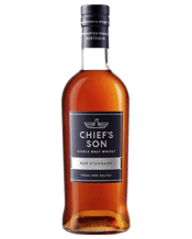  Chief's Son Distillery 900<br>Standard 700ml  700ML This beautifully smooth, full bodied, warm rich red whisky bears our Standard whisky insignia and represents the distillery’s flagship single malt whisky. It's crafted from a base and a specialty malt, including a small percentage of peated malt to impart a deep caramel flavour, all matured in ex-fortified French oak barrels.