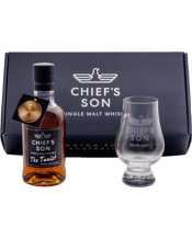  Chief's Son Distillery My<br>Pack 200ml  200ML Gift Box includes, 200mL bottle of Tanist plus Etched Glencairn Glass. The perfect gift for those that love a good Single Malt Whisky.