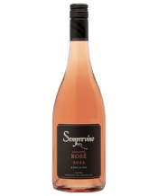  Semprevino Sangiovese<br>Adelaide Rose 2022... 750ML This wine has been produced with minimal skin contact, resulting in a pale pink hue. The nose is fragrant & complex. Aromas of stone fruits, rose petals and freshly squeezed lime juice come to mind. The palate is savoury with a bone dry, crisp finish.<br>A perfect match for your favourite summer meal.