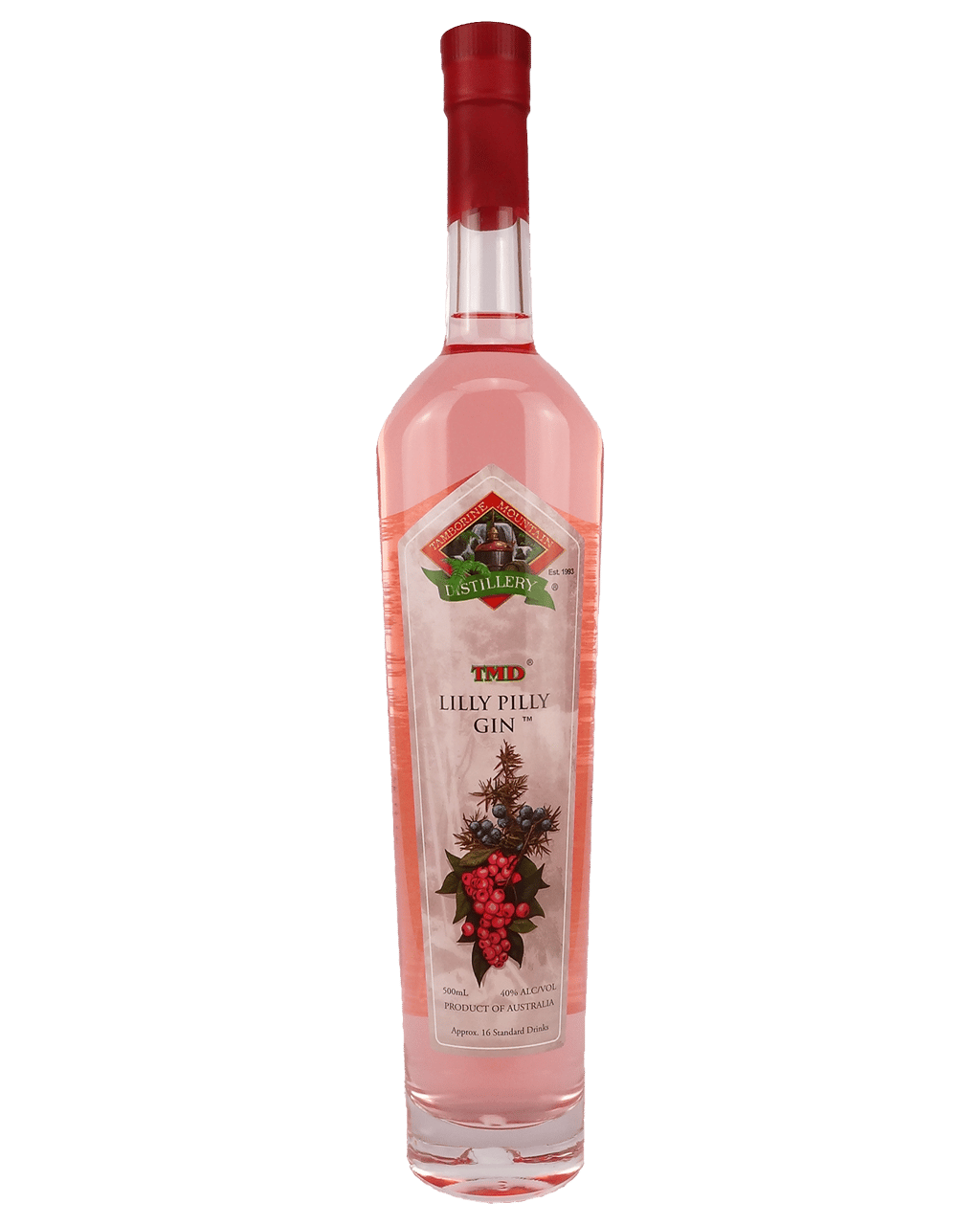 Tamborine Mountain Distillery Lilly Pilly Gin 500mL Boozy