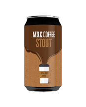  Hope Brewery Milk Coffee<br>Stout 375ml  375ML Milk Stout is a traditional sweet style of stout - our Milk Coffee Stout is a modern version of that classic beer. Black with red hues in colour brewed with milk sugar and infused with freshly brewed espresso shots. It's a smooth sipping stout that delivers a bold coffee flavour with a creamy palate and a bitter finish.<br>7.4% ABV, 35 IBU, 150plus EBC