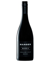  Manser Adelaide Hills Block<br>4 Shiraz 2022  750ML This is the 7th release of this flagship wine sourced exclusively from vines that used to feed Eileen Hardy Shiraz. This nose exhibits white pepper and spice, the palate is full bodied with layers of black and blue fruits finishing with firm yet fine tannins that will see this wine cellar well into the 2030s. One for cellar or decant now for an hour before serving.