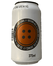  Buttons Brewing Clocktown<br>Brown Ale  375mL Clocktown Brown Ale is named after the iconic clocktower shrine in Ulverstone. This is a dark and roasty ale with bold notes of chocolate and coffee, with a well balanced bitterness. Great for any time of the year.