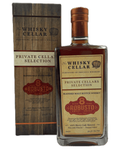  The Whisky Cellar 8 Year Old<br>Robusto Cigar Malt... 700ML This Robusto 8 Year Old Cigar Malt blended malt scotch whisky was expertly blended by Keith Bonnington to create a bold and rich whisky to perfectly accompany Arabica coffee, high percentage dark chocolate or the highest quality cigar. The long finish in ex-sherry casks has crafted a whisky that is intense and bold, with flavours of dried fruits, ground coffee, rich dark toffee, orange zest, cake spices and a touch of peat smoke.