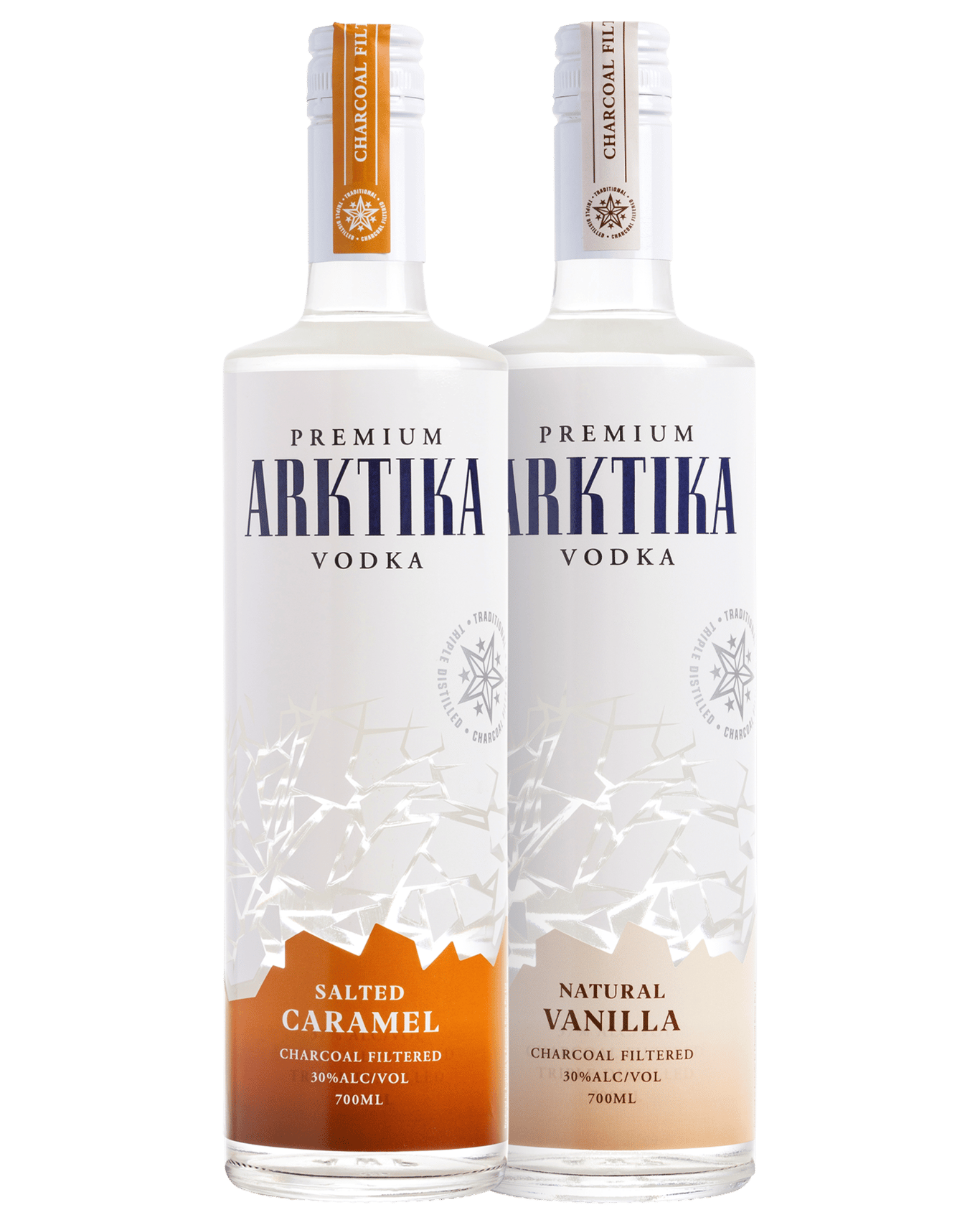 Buy Arktika Salted Caramel & Vanilla Vodka Twin Pack 700ml Online (Low ...