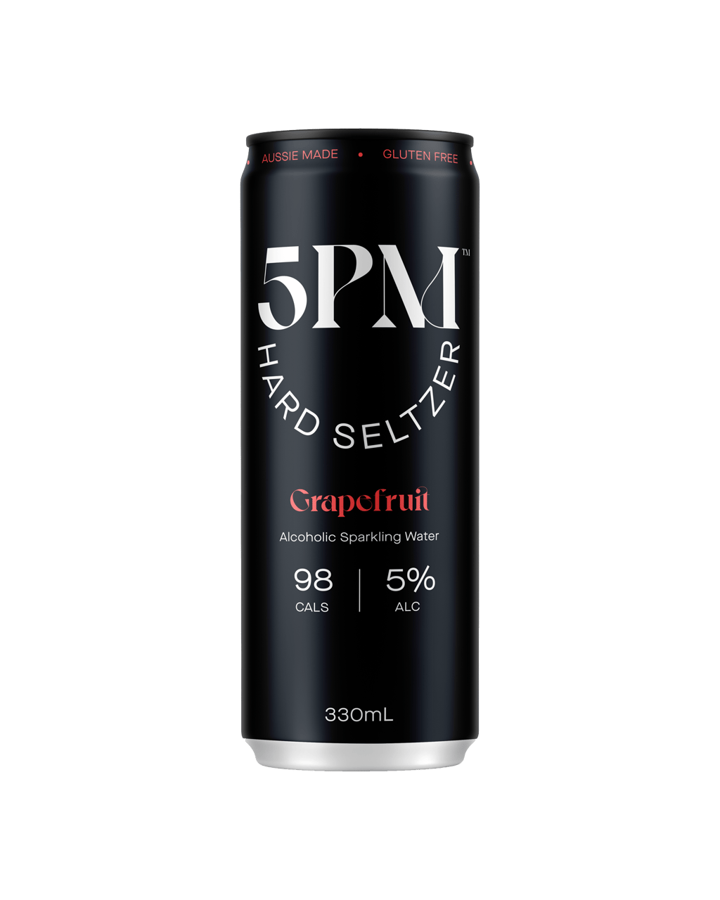 5Pm Beverages Grapefruit Hard Seltzer Cans 330mL Boozy