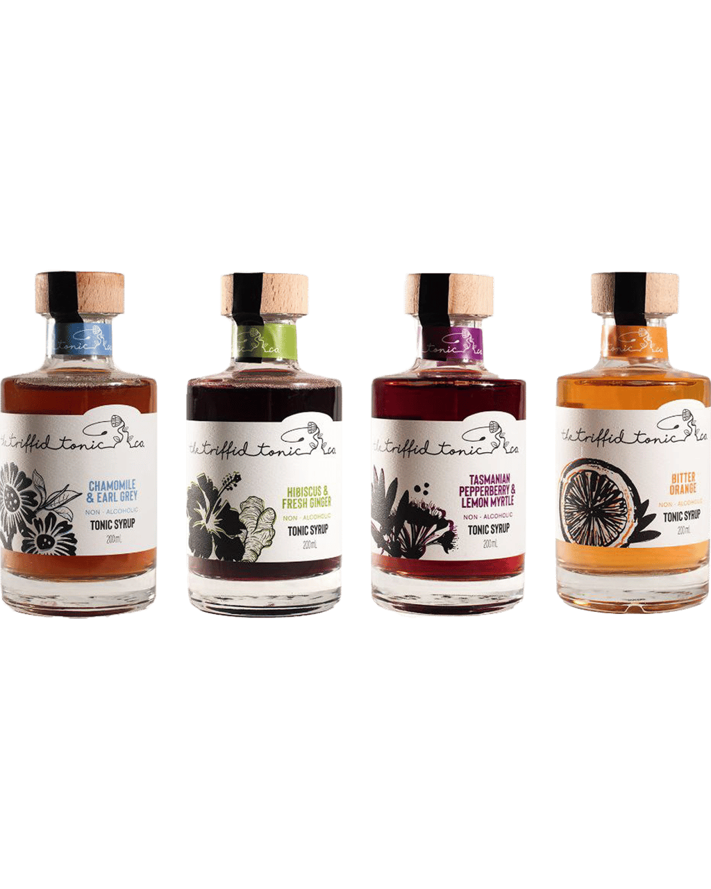 Botonica Four Pack Tonic Water Syrup Sampler 4 X 200mL Boozy