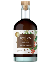  Byron Bay Spirits Co Coffee<br>Liqueur  700mL Over a hundred years of our family italian tradition combine with the contemporary and inventive Byron bay spirit to create this complex and bittersweet liqueur.&nbsp; Handcrafted using our locally distilled vodka, amazing organic coffee and the purest honey from our hives in the hills of Byron Bay. Shake well before serving and keep refrigerated after opening.