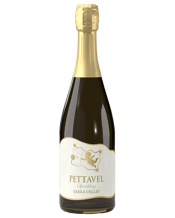  Pettavel Sparkling Yarra<br>Valley  750ML Vintage: NV<br>Region: Yarra Valley<br>Alcohol: 13 %<br>Bottle Type: Burgundy<br>Color: A clean bright color<br>Aroma: The nose is lifted with jasmine, lemon zest and pear.<br>Palate: The palate is full bodied and complex with prominent fruits and flowers flavors. It is elegant with a crisp, dry finish refreshing acidity.